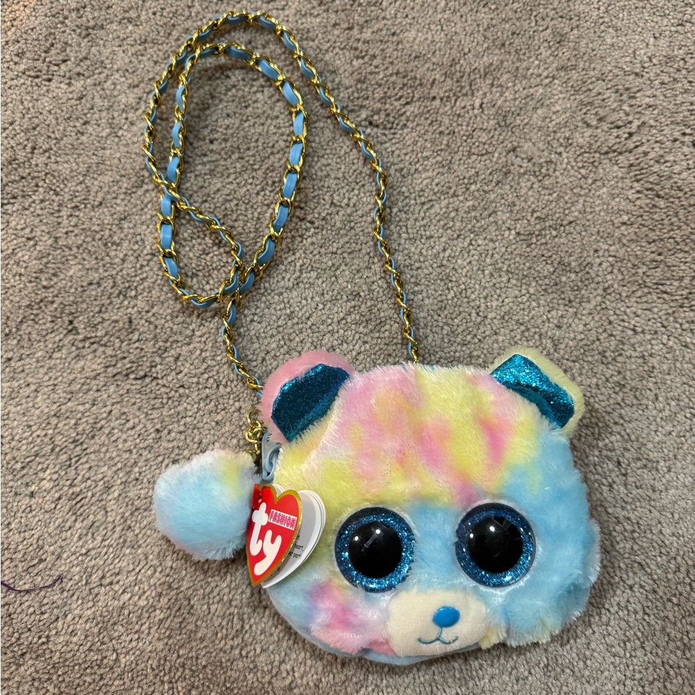 Ty Multicolor Bear Plush Bag